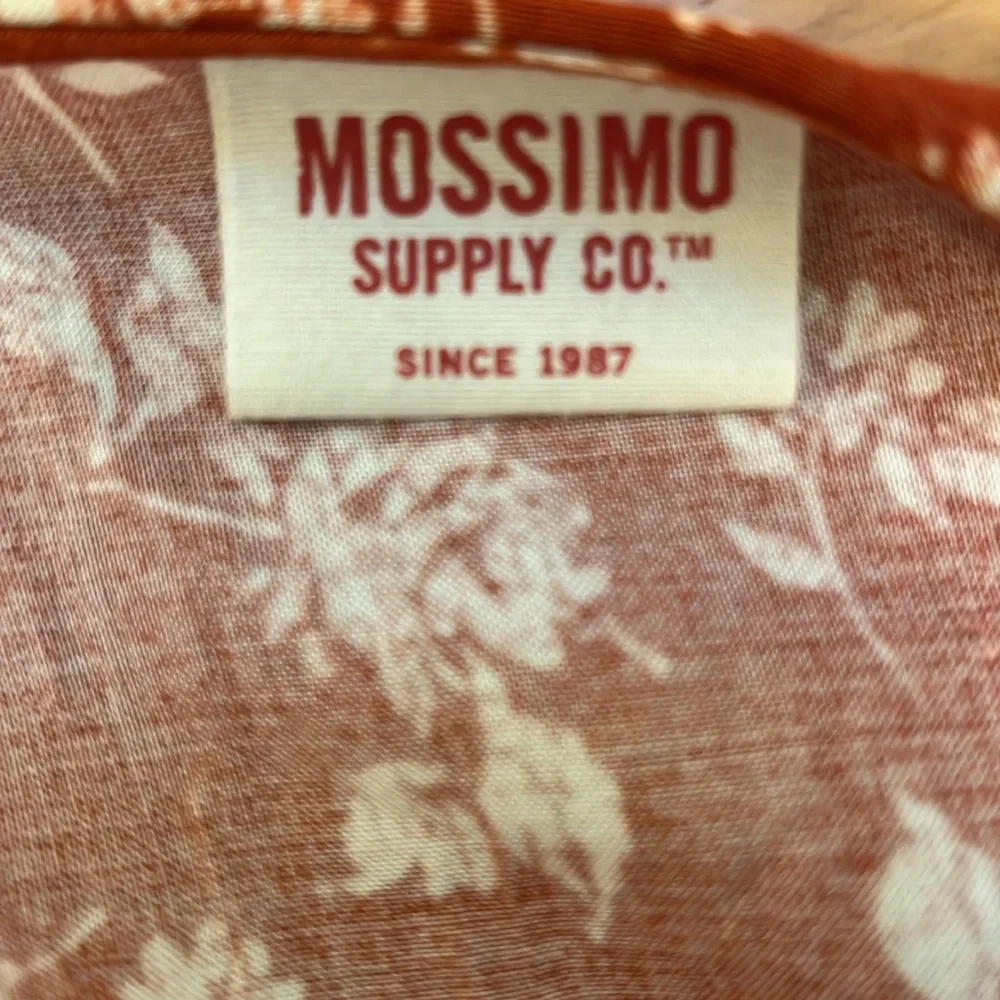 Medium Floral Wrap Dress in burnt orange by Mossimo - Picture 7 of 9